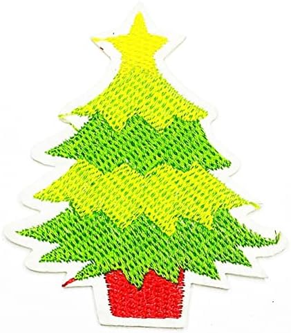 Kleenplus Božić slatka Tree Patch vezena značka gvožđe na šiju na amblemu za jakne farmerke pantalone ruksaci odeća naljepnica Arts