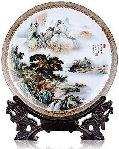 Zamtac Home Ured Top Dekor Art-Handicraft Pejzaž Kineski pastel Porculan Feng Shui Dobra umjetnička ploča -best Poslovni poklon