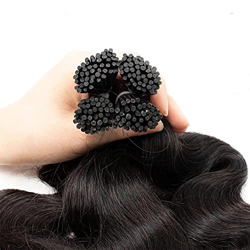 Body Wave i Tip ekstenzije za crne žene 20inch 50g / pack 50stands Keratin i Tip ekstenzije za kosu prava ljudska kosa Pre Bonded