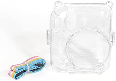 Rieibi Mini 12 futrola za kameru - prozirna zaštitna futrola za Fujifilm Instax Mini 12 Instant kameru - tvrda torbica za nošenje