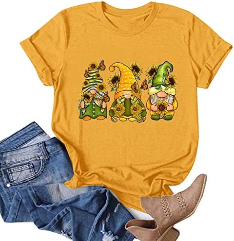 Žena izgubiti Shirt Casual Tops za žene pogodan Bee Festival štampanje košulje okrugli paket Turtle Neck Top za
