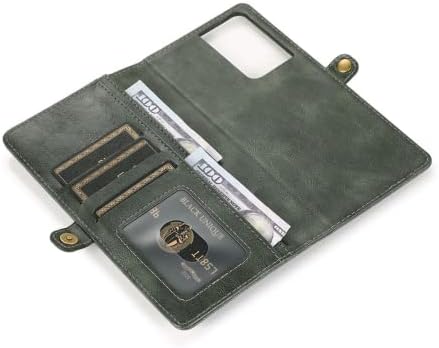 Mueng torbica za novčanik za Galaxy S22 / S22+ / S22 Ultra, magnetna odvojiva futrola za telefon otporna na udarce sa držačem za kartice