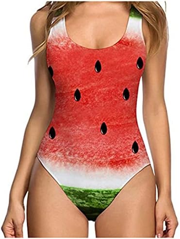 Ženski Jednodijelni kupaći kostim s voćem s printom u bikiniju s printom u kupaćim kostimima u Skleku podstavljeni kupaći kostimi