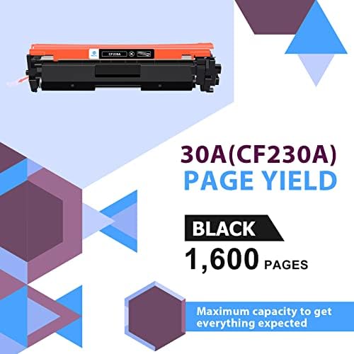 30a Cf230a Toner Cartridge Crna 2 paket kompatibilan zamjena za HP 30a CF230A 30x CF230X za Pro MFP M227fdw M203dw M227fdn M203dn