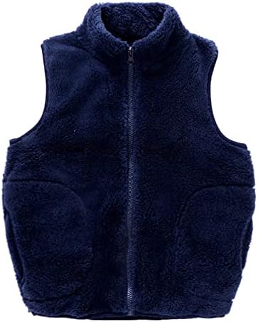 Toddler Kids Boys Girls Winter Solid Fleece sa patentnim kaputom od jakne za zatvaranje zgusnuta odjeća Veliki dječaci