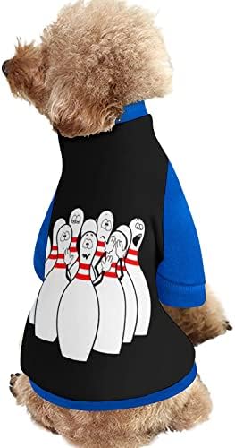 Šaljivo kuglanje smiješno lice Pet dukserice sa pulovernim puloverom za pse za pse mačka sa dizajnom