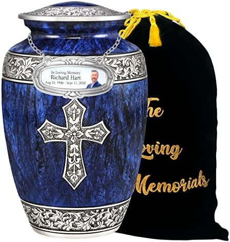 Sveti Cross kremacija urn za ljudski pepeo za odrasle za sahranu, ukop ili nišu - urne za odrasle pepeo - kremiranje urne za ljudski