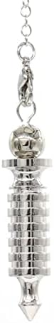 Hikota Metal Pendulum Pendulo Pendulums za dowing Bezljetne piramide Privjesak ogrlica Žene Muške Spiral Pendule Reiki Amulet 1pcs