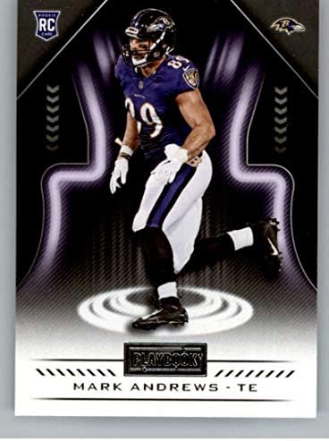 2018 Playbook Football 107 Mark Andrews RC Rookie Card Baltimore Ravens Rookie Službena NFL kartica proizvedena od paninija