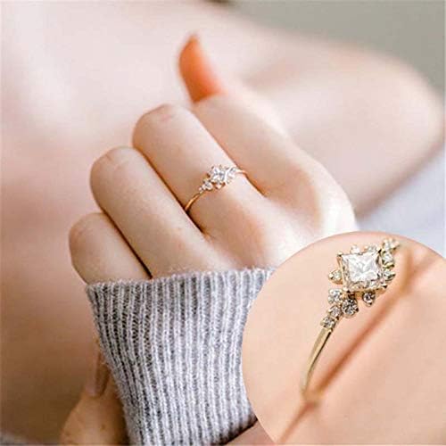 Obećaj prsten za žene modni kubični cirkonijski angažmani prstenovi za žene nakit za mladenke za svadbene prstenove darove obećavaju