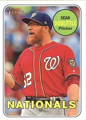 2018 TOPPS Heritage # 315 Sean Doolittle Washington Nations bejzbol kartice