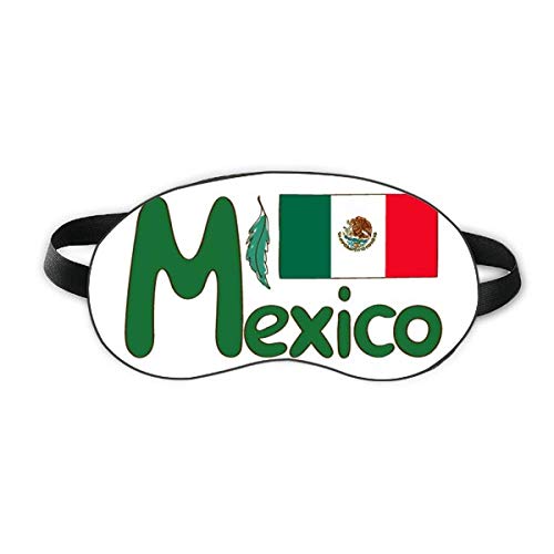 Meksiko Nacionalna zastava Zeleni uzorak Sleep Eye Shield Soft Night Poklopac za sjenilo