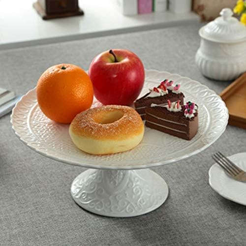 FZZDP keramička desertna ploča porculanska reljefna voćna ploča hleb za tortu stalak okrugla posuda za serviranje kompot jelo