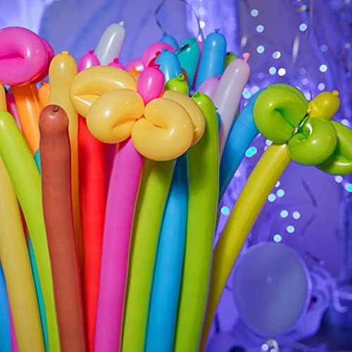 MIDUOLE baloni, 100kom Premium dugi baloni 260q Latex Twisting Magic baloni različite boje za životinjski oblik, Vjenčanja dekoracije,