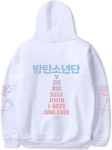 Teiniuby Bangtan Boys Hoodie Love Youngwirt K-pop Jungkook Suga V RM lagane duge rukave pulover džemper