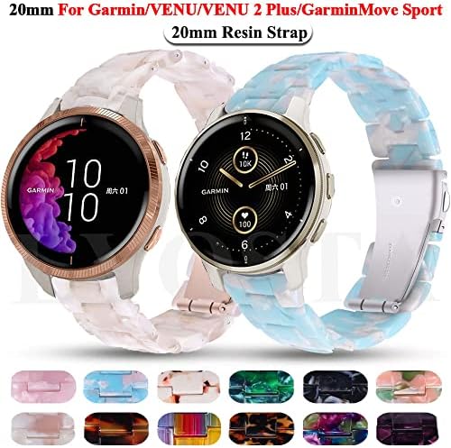 Trdybsk Resin Smart Watch Trake za Garmin Venu2 / Venu 2 Plus sq ručni remen Garminmove Sport Forerunner 245 645 Narukvica od 20 mm