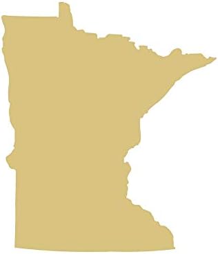 Minnesota State izrez nedovršeni drveni sportski dekor Kućni dekor vješalica za vrata MDF oblik platna stil 1