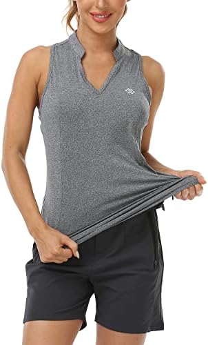 Mofiz ženske trkačke rakete na rukavima od rukava s kratkim majicama V-izrez bez rezervoara za tenis brza suhi atletski casual