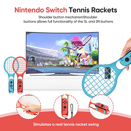 Switch paket sportske opreme za Nintendo Switch Game 18 u 1 komplet sportske opreme: mač, narukvica, Tenis&reketi za stol, Golf klubovi,