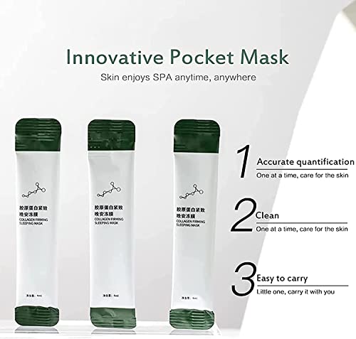 HJFCY korejska maska za učvršćivanje kolagena, maska za spavanje sa kolagenom učvršćivanjem, hidratantna maska za lice bez pranja