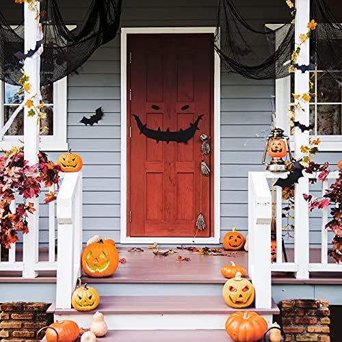 Halloween jezivo krpom Crna 80×400inch - Halloween Dekoracije čišćenje-jezivo Spooky Halloween Dekoracije vanjski unutarnji