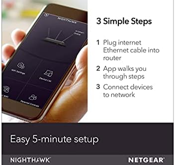 NETGEAR Nighthawk AC2400 ruter: brzi Beamforming Wi-Fi za igranje, 4K UHD Streaming. 2400mbps, 2500 Sq Ft, QoS, dvostruko jezgro,