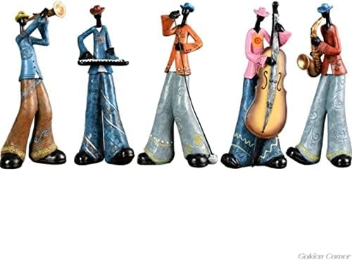 LUWADO Collectables Home dekoracije, skulpture, Kreativni Jazz Band Resin Kip Vintage muzičari saksofonista skulptura figurica Artwork