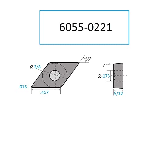 HHIP 6055-0111 DCGX 21.51-LH karbidni umetak-XC899