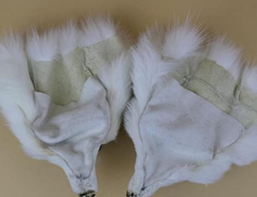 WellieSTR 1kom prirodno krzno lisice ukrasi za glavu lisice modeliranje prave lisice krzno za DIY nošenje torbe za cipele