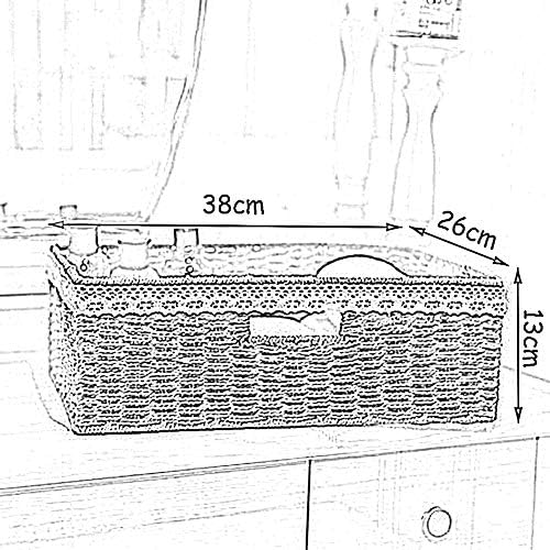 MAHFEI-korpe za skladištenje tkana kutija Odjeća kozmetičko skladište ručno izrađena lijepo tkana ugrađena ručka izdržljiva kupaonica