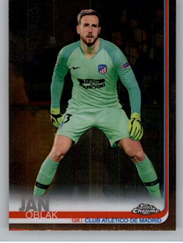 2018-19 2019 TOPPS Chrome UEFA Liga prvaka 32 Jan Oblk Club Atletico de Madrid Soccer Trading Card