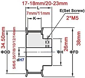 2GT 55 zuba 2GT vremenski remenica Bore 5/6/635 / 7/8/10/12 / 14mm za GT2 otvorena sinhrona širina pojaseva 6 / 10mm točak 55Teeth