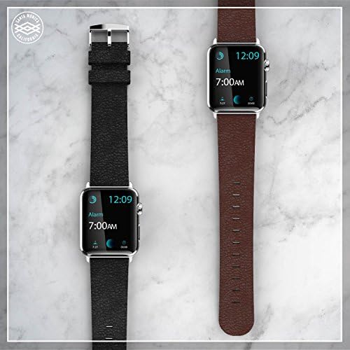 38 mm Apple Watch zamenski pojas, X-Doria Lux opseg, originalna koža, smeđa koža za Apple Gledaj svi modeli