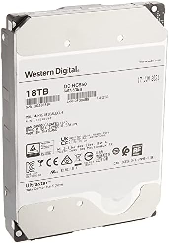 Western Digital Ultrastar DC HC550 18 TB Hard disk - 3.5 interni-SATA