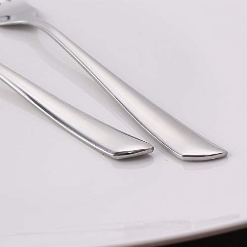 Kekkein 6pcs nehrđajućeg čelika večera viljuške stol viljuške voće desert pribor za jelo salata kuhinja blagovaona Bar Restoran Flatware