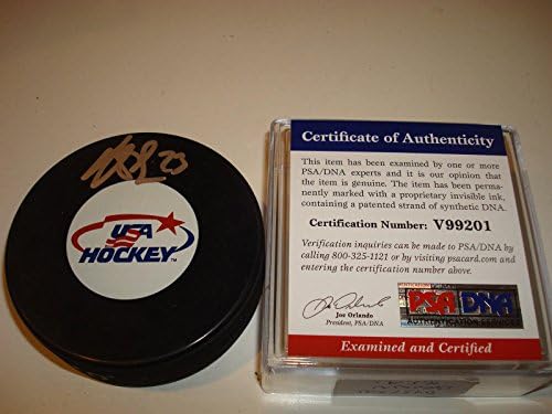Dustin Brown potpisao tim U. S. A. hokejaški pak sa potpisom PSA / DNK Go LA Kings sa c-autogramom NHL Paksa