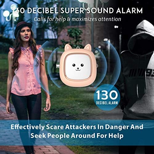 Siguran zvuk lični Alarm,2 paketa 130 dB glasne sirene Song sigurnosni alarm za hitne slučajeve sa LED svjetlom, Sirena za samoodbranu