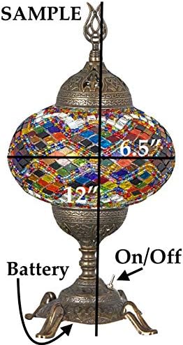 Novi Bosfor zapanjujući ručno rađeni turski Marokanski mozaik stakleni stol stol noćna lampa svjetlo sa bronzanom podlogom