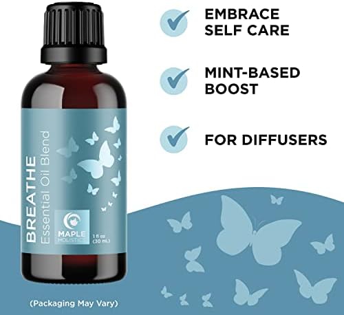 Maple Holistics Esent Set ulja - udisati hladnoću i energizirati esencijalne mješavine ulja za difuzor aromaterapiju i kupaonice -