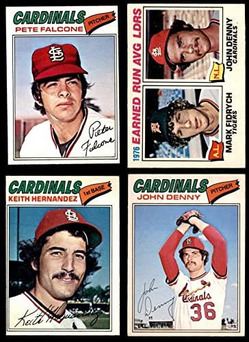 1977. O-pee-chee sv. Louis Cardinals u blizini Team set St. Louis Cardinals VG + kardinals