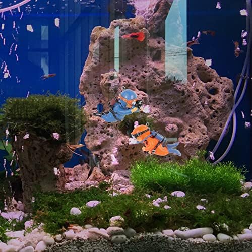 Operitacx akciona figura dodatna oprema 2 kom dekoracija akvarija lijepe ronilačke figurice plutajući uređaj ukrasi za akvarijume