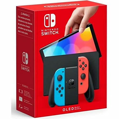 Nintendo Switch-OLED Model sa neonskom crvenom & amp; neonsko plavom Joy-Con