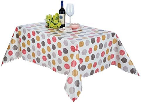 Šarene tablecloth ulka za tablice, teški vinilni stolnjak sa ledenim leđima, preklopno otporan na ulje i vodootporan poklopac stola