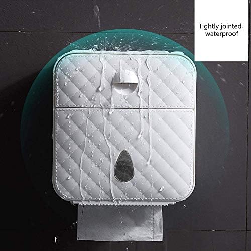 DLVKHKL vodootporna Dupla držač toaletnog papira kutija za maramice polica za kupatilo zidna kutija za odlaganje papira za telefon