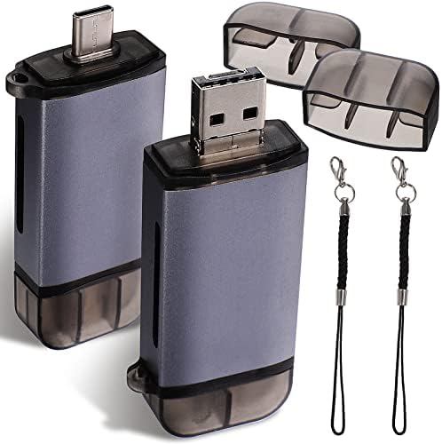 SOLUSTRE Privezak za ključeve Privezak za ključeve višenamenski Privezak za ključeve 2pcs USB čitač prenosivi čitač Privezak za ključeve