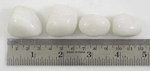 Harmonizirajte bijeli mjesec kamen srušen prirodni reiki ljekovito kamenje- 4 komada