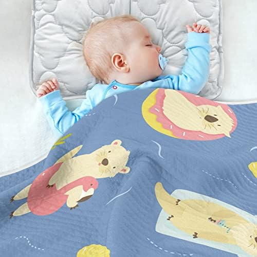Slatka pokrivačica Slatka plivanje vitche Pamučni pokrivač za dojenčad, primanje pokrivača, lagana mekana prekrivačica za krevetić,