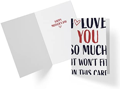 Slatka i smiješna karta za Majčin dan-savršena karta za nju - idealna karta za Majčin dan-Karto-ovoliko vas