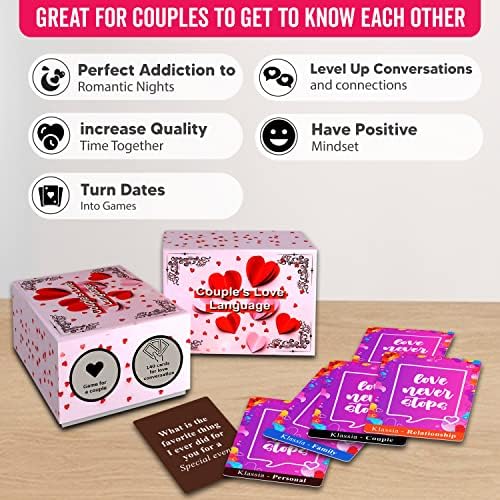Klassia 140 razgovor Starter kartica pitanja za parove, Dan zaljubljenih igra i angažman pokloni za parove