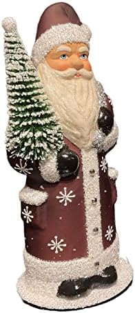 Pinnacle Peak Trading Company Ino Schaller Brown kaput Djed Mraz sa snježnim dizajnom njemački papir od 11 inča